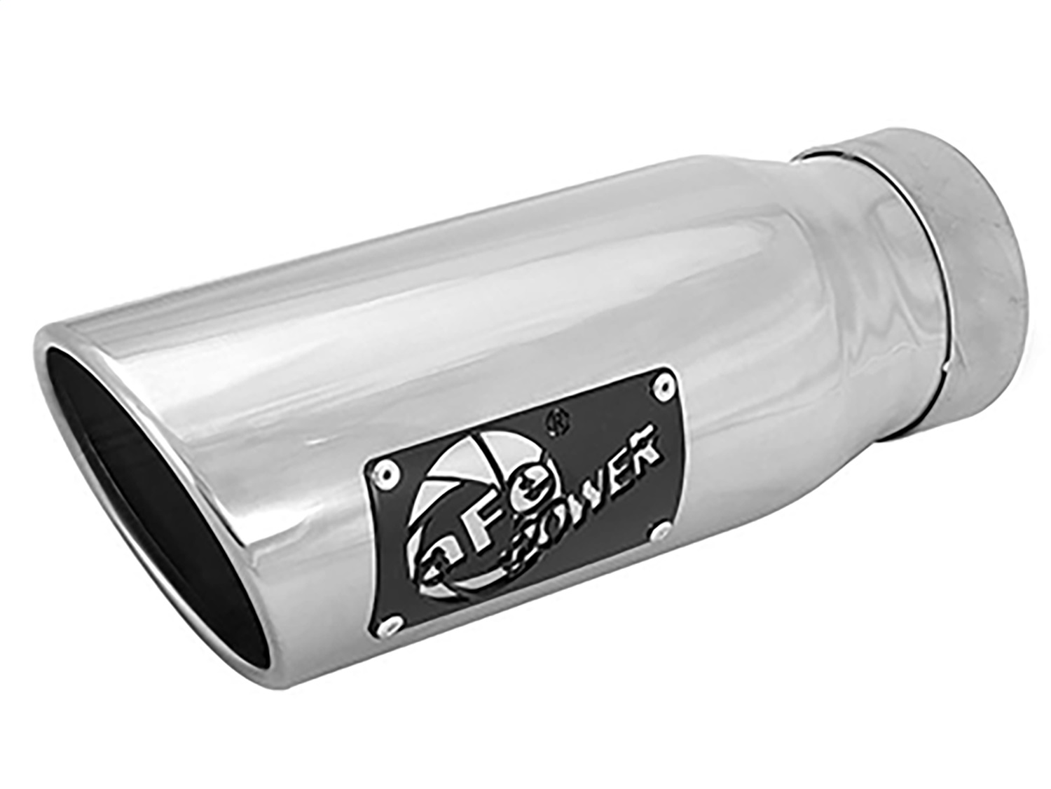 aFe Power 49T35452-P12 - MACH Force-Xp 304 Stainless Steel Clamp-on Exhaust Tip Polished - Left - Exit aFe Power 49T35452-P12 - MACH Force-Xp 304 Stainless Steel Clamp-on Exhaust Tip Polished - Left - Exit