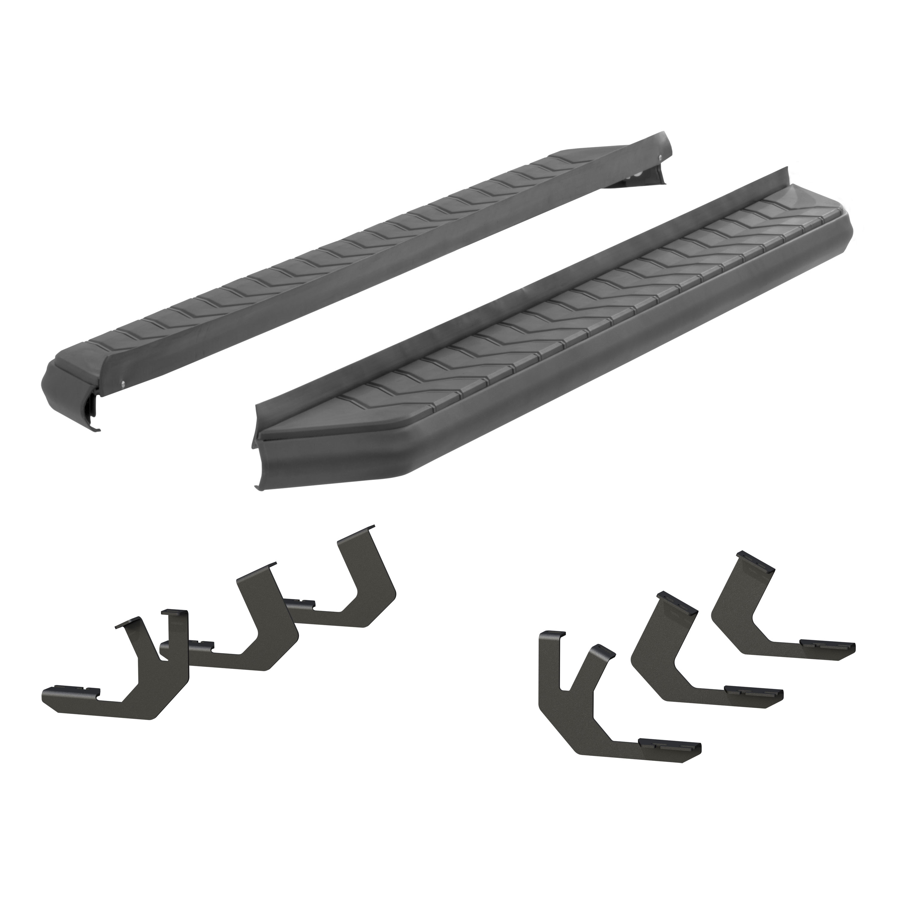 ARIES 2061025 - AeroTread 5" x 70" Black Stainless Running Boards, Select Toyota 4Runner ARIES 2061025 - AeroTread 5" x 70" Black Stainless Running Boards, Select Toyota 4Runner