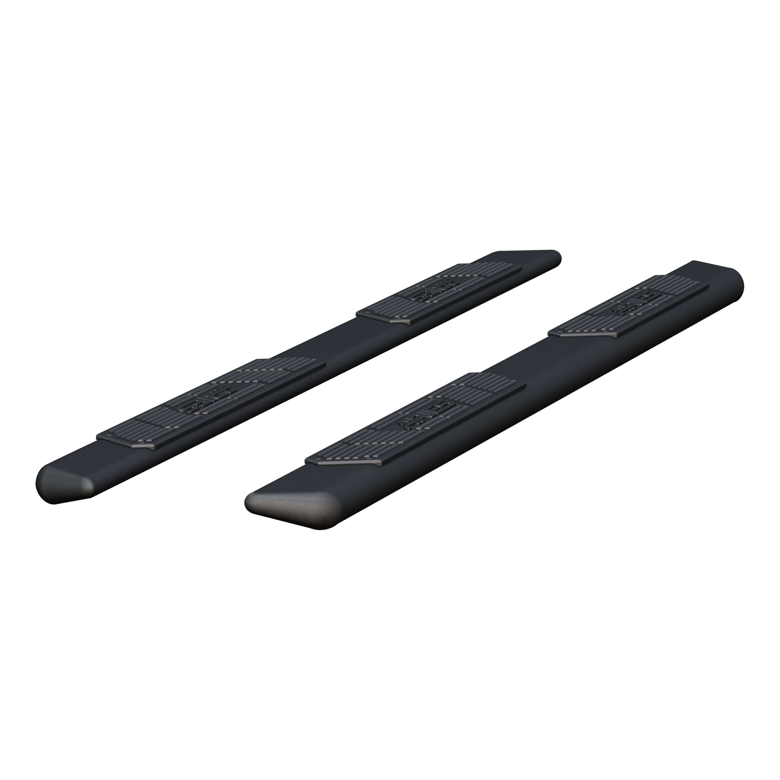 ARIES 2057985 - AscentStep 5-1/2" x 85" Black Steel Running Boards (No Brackets)