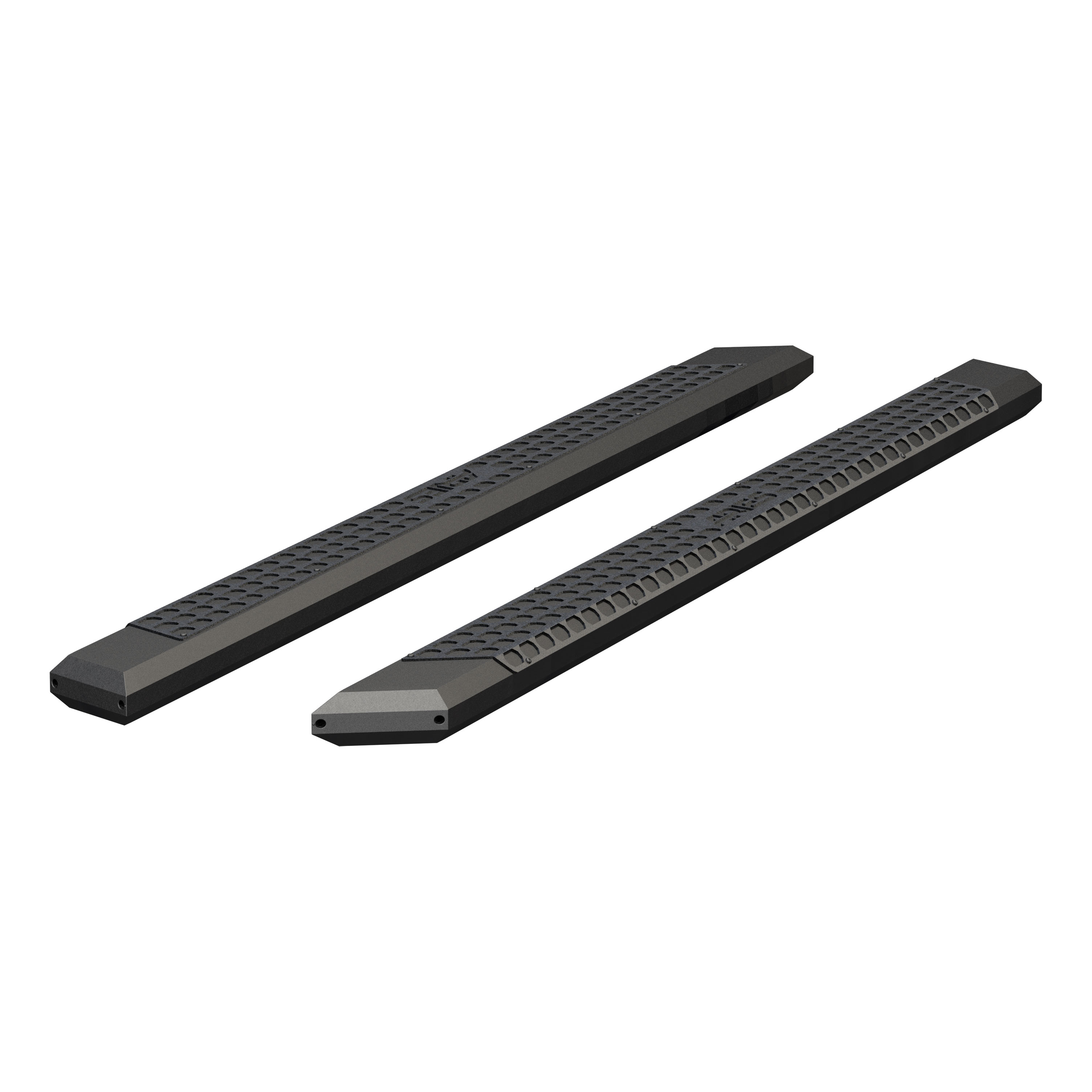 ARIES 2055991 - AdvantEDGE 5-1/2" x 91" Black Aluminum Side Bars (No Brackets)