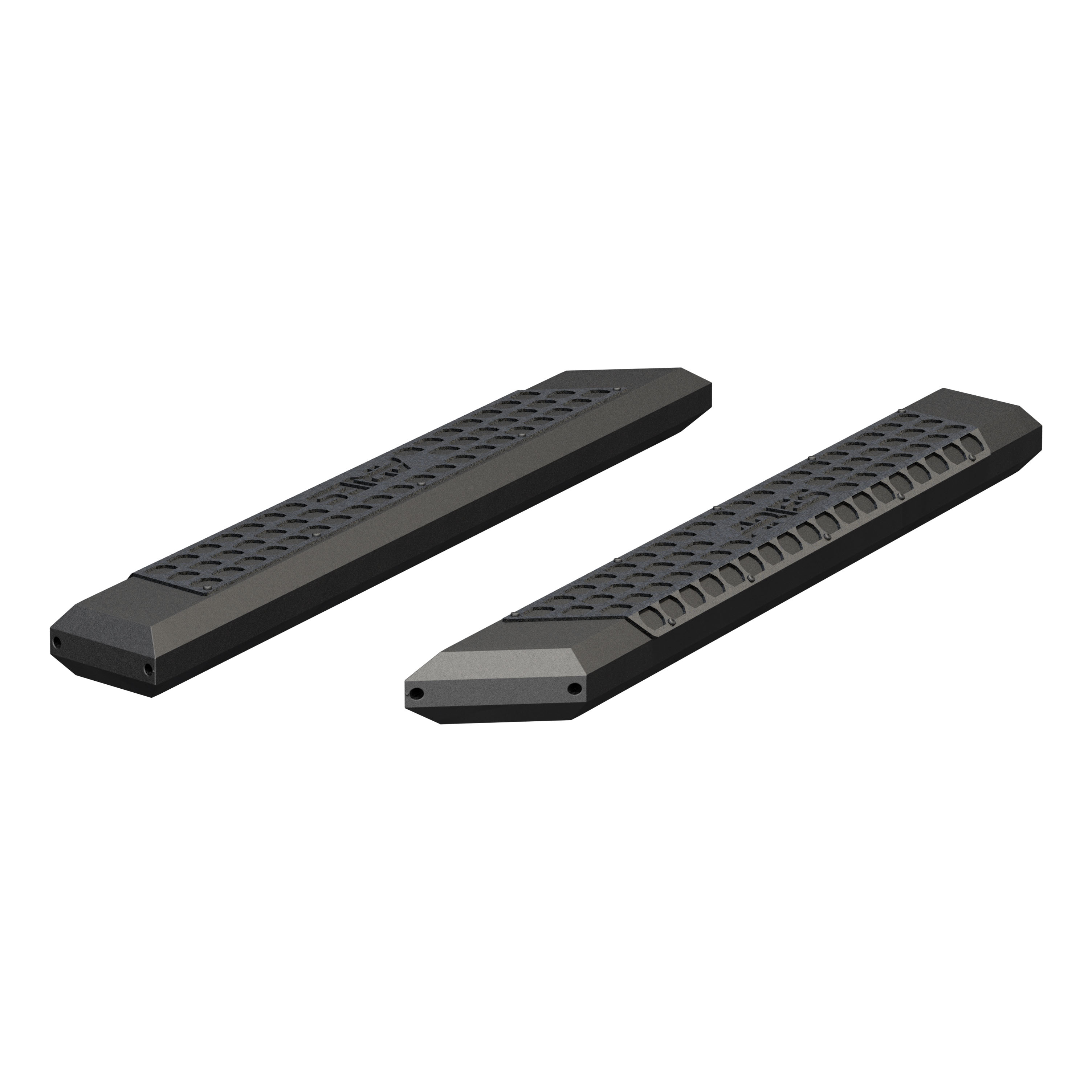 ARIES 2055953 - AdvantEDGE 5-1/2" x 53" Black Aluminum Side Bars (No Brackets)