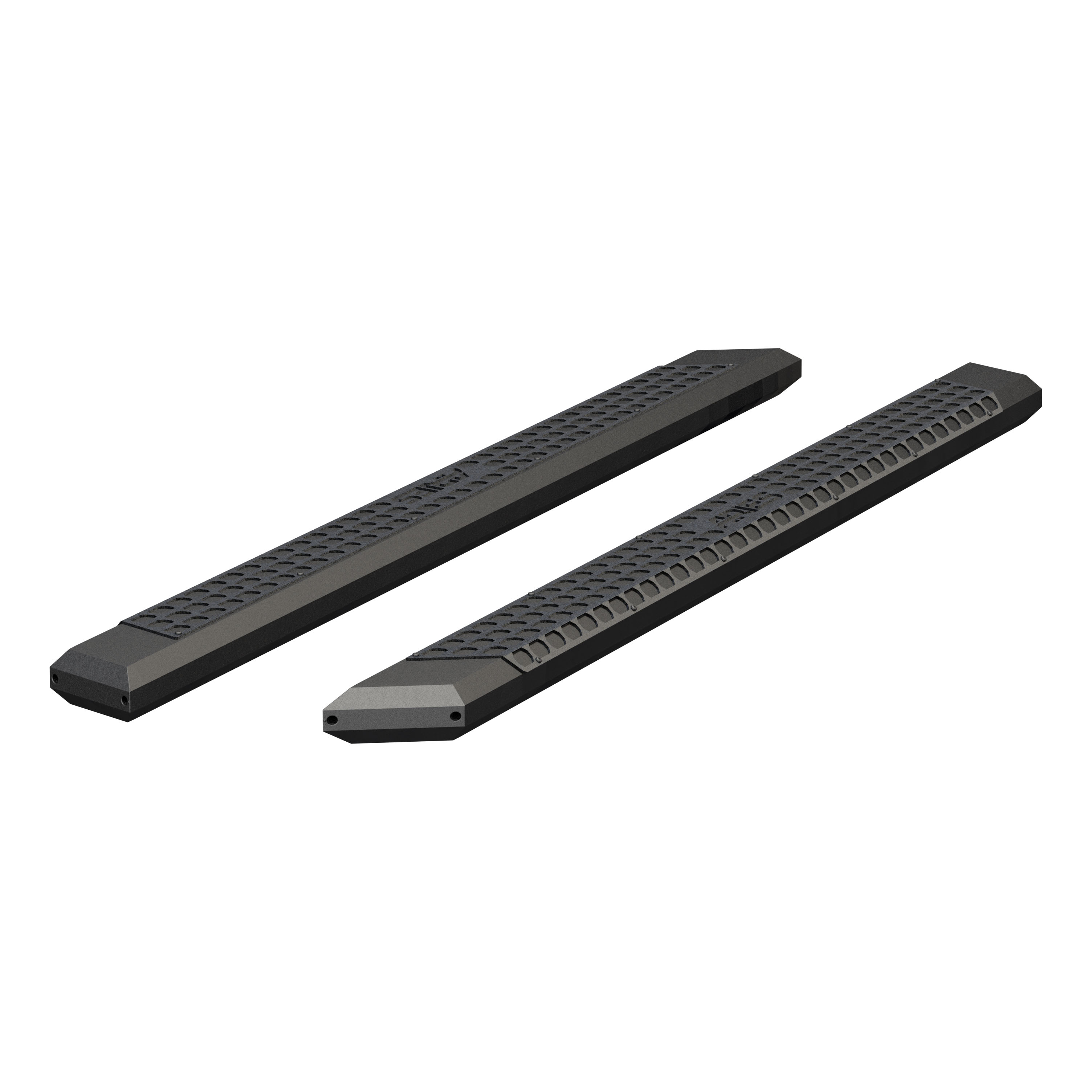 ARIES 2055985 - AdvantEDGE 5-1/2" x 85" Black Aluminum Side Bars (No Brackets)