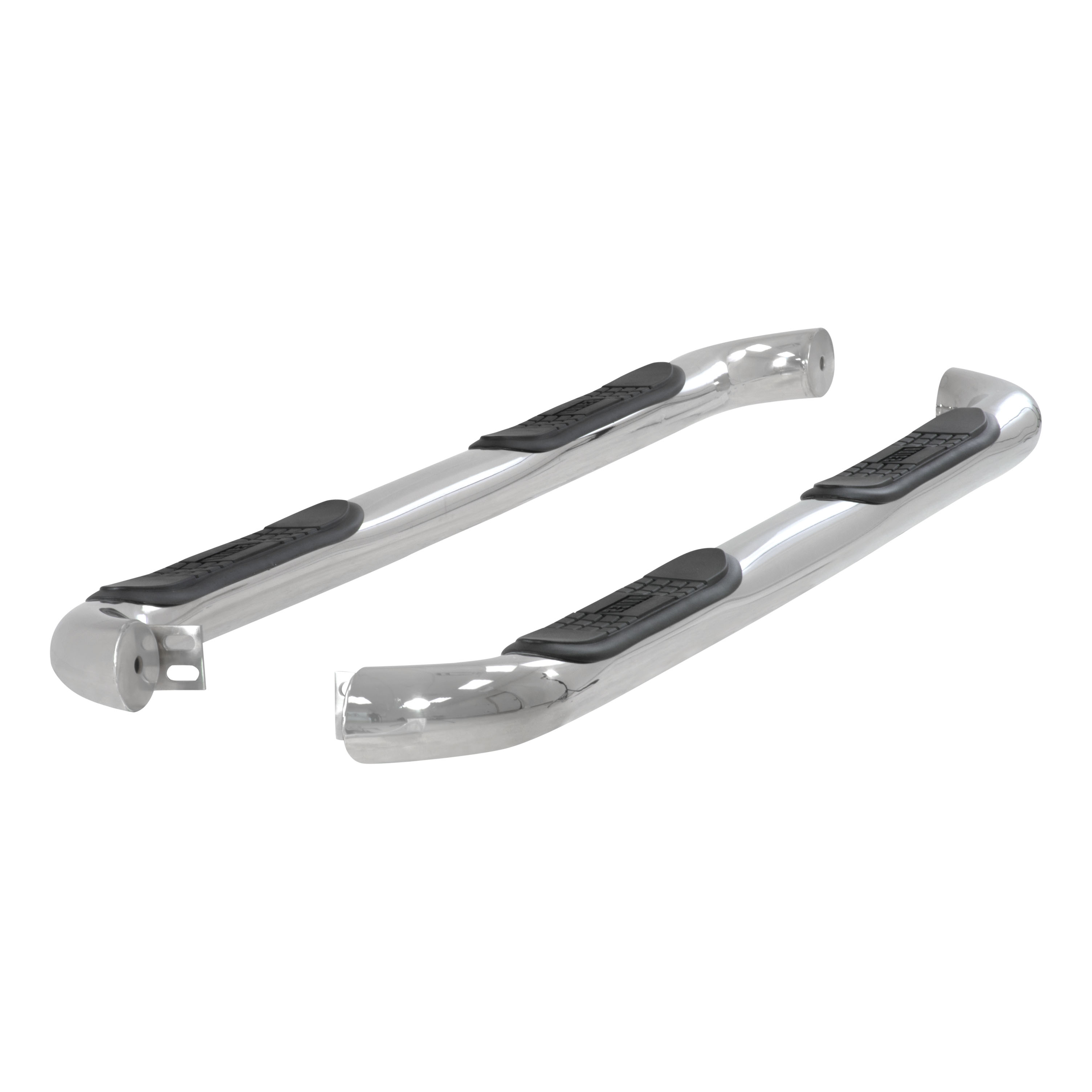 ARIES 207003-2 - 3" Round Polished Stainless Side Bars, Select Hyundai Santa Fe