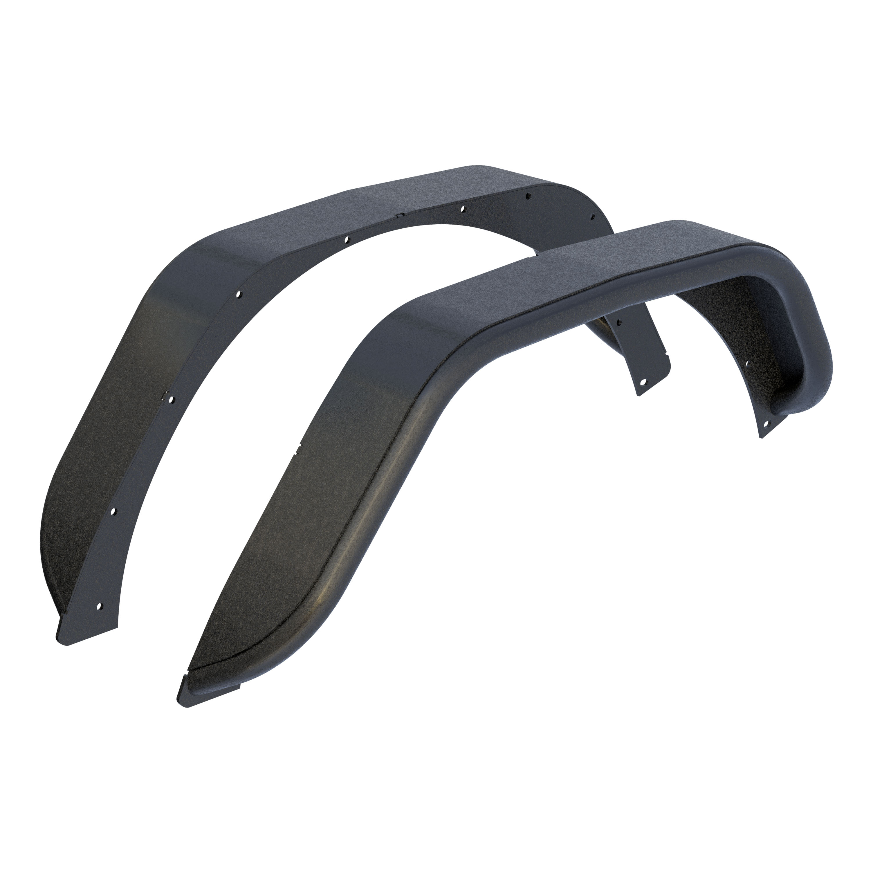 ARIES 2500203 - Jeep Wrangler JL Black Aluminum Rear Fender Flares ARIES 2500203 - Jeep Wrangler JL Black Aluminum Rear Fender Flares