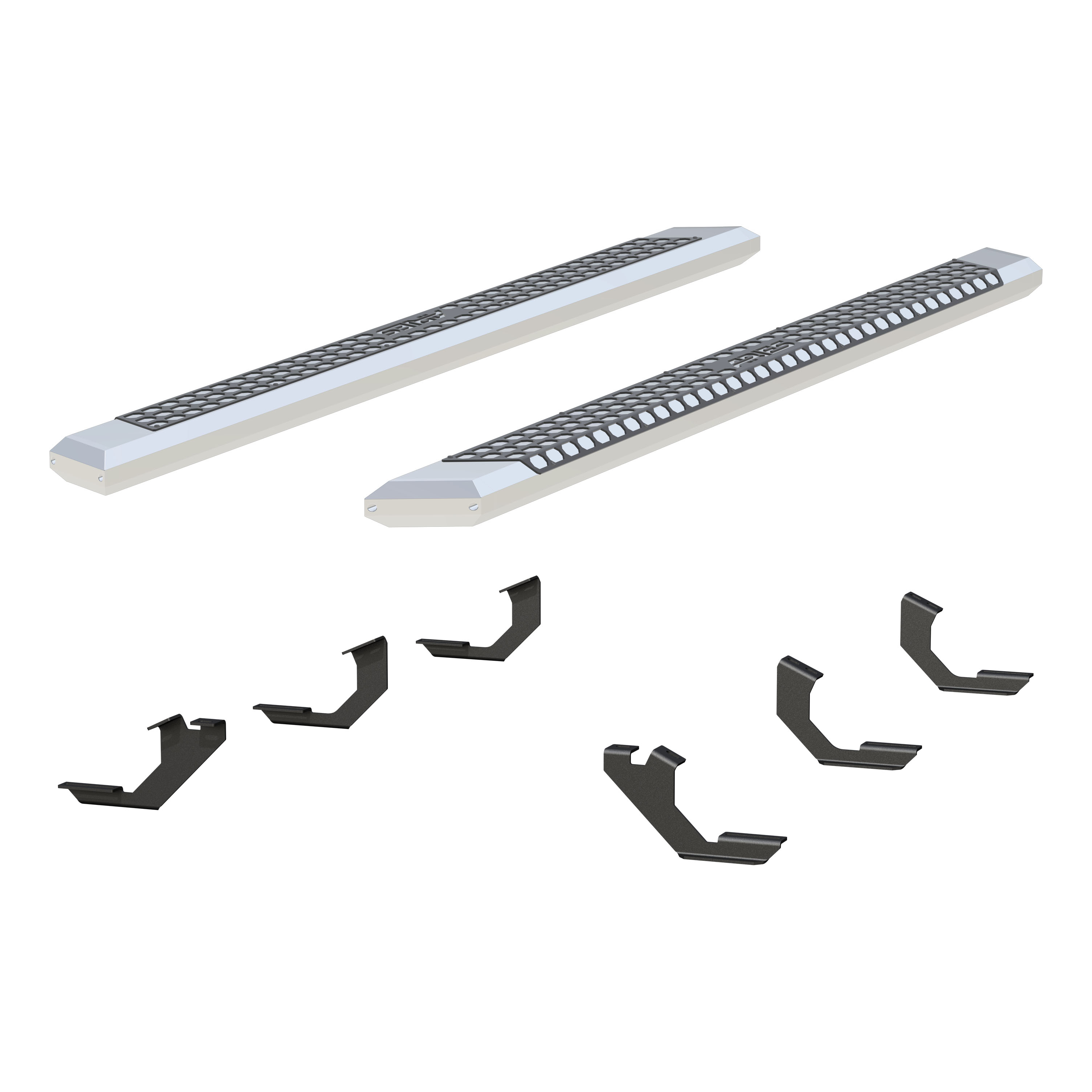 ARIES 2555023 - AdvantEDGE 5-1/2" x 85" Chrome Aluminum Side Bars, Select Toyota Tacoma