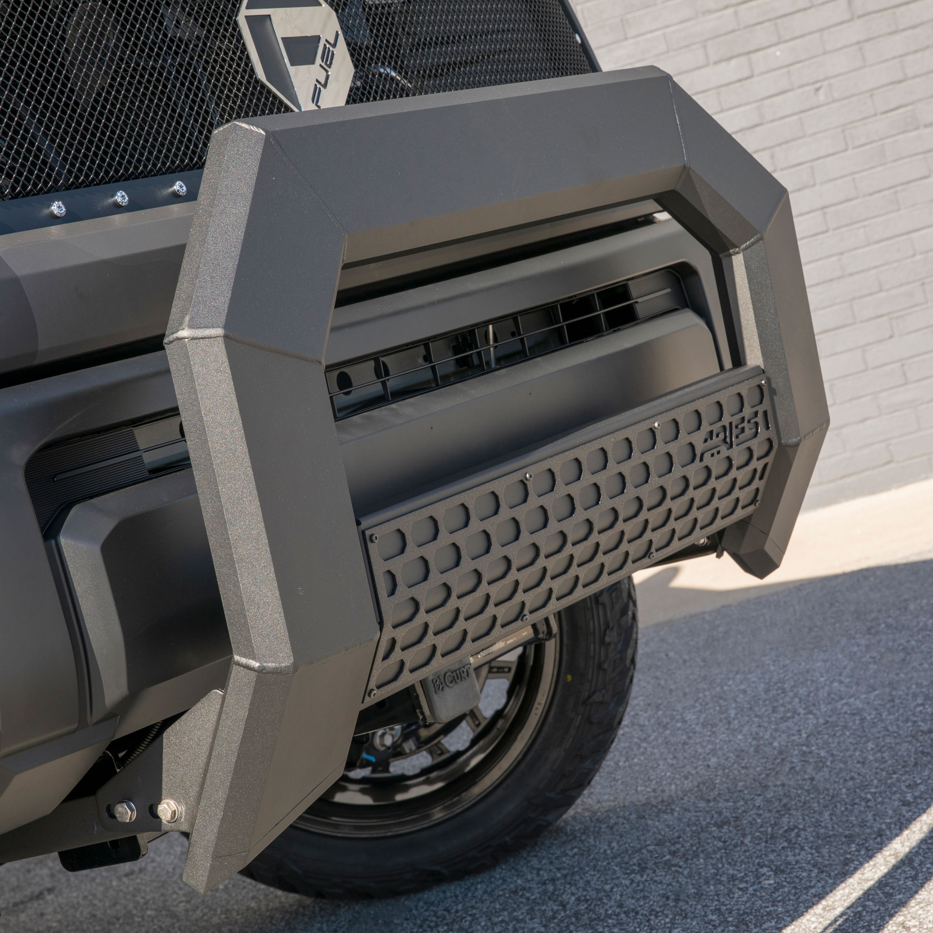 ARIES 2164003 - AdvantEDGE 5-1/2" Black Aluminum Bull Bar, Select Silverado, Sierra 2500, 3500