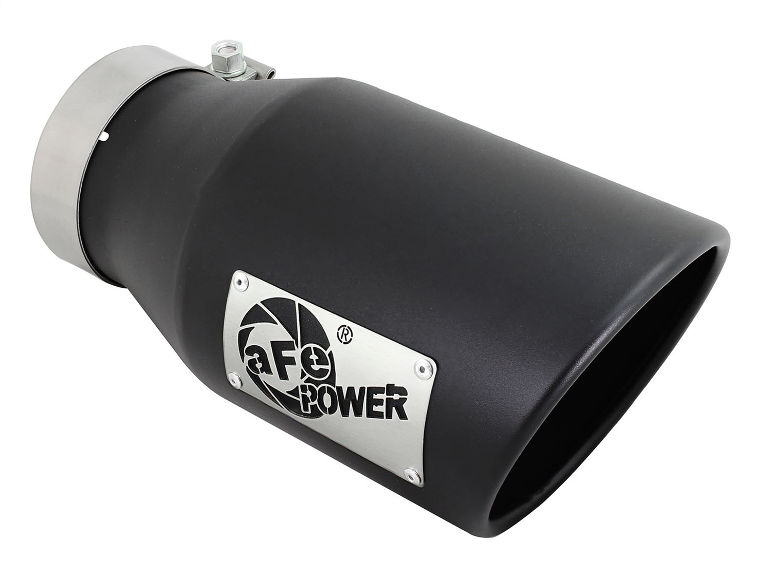aFe Power 49T40601-B12 - Diesel Exhaust Tip Bolt On Black 4in Inlex x 6in Outlet x 12in aFe Power 49T40601-B12 - Diesel Exhaust Tip Bolt On Black 4in Inlex x 6in Outlet x 12in