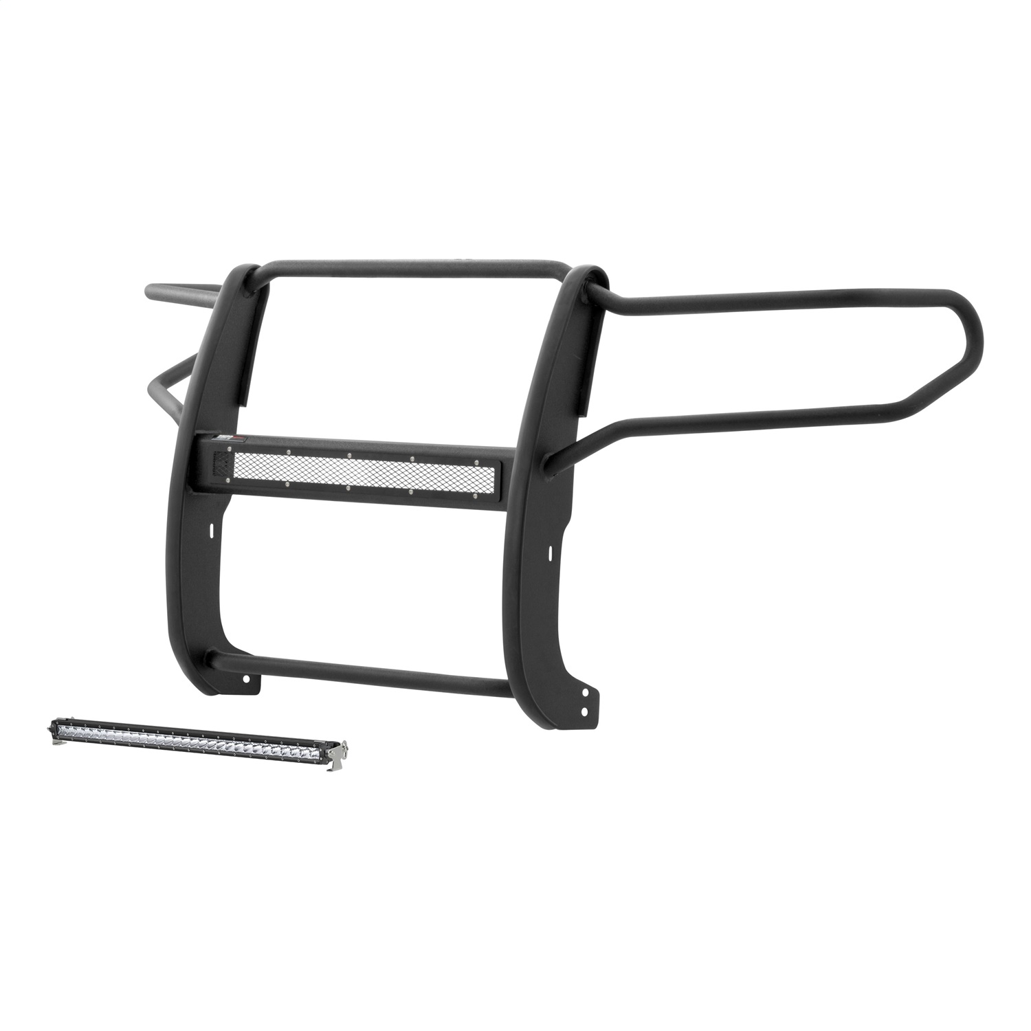 ARIES 2170004 - Pro Series Black Steel Grille Guard with Light Bar; Select Sequoia; Tundra