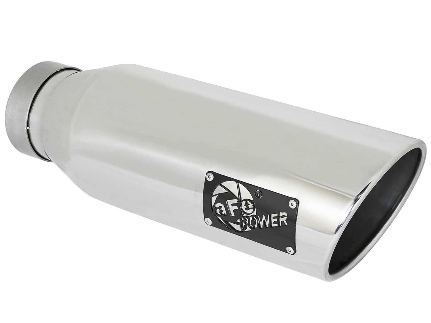 aFe Power 49T40601-P18 - MACH Force-XP 409 SS Exhaust Tip 4in In x 6in Out x 18in L Bolt-On Right aFe Power 49T40601-P18 - MACH Force-XP 409 SS Exhaust Tip 4in In x 6in Out x 18in L Bolt-On Right