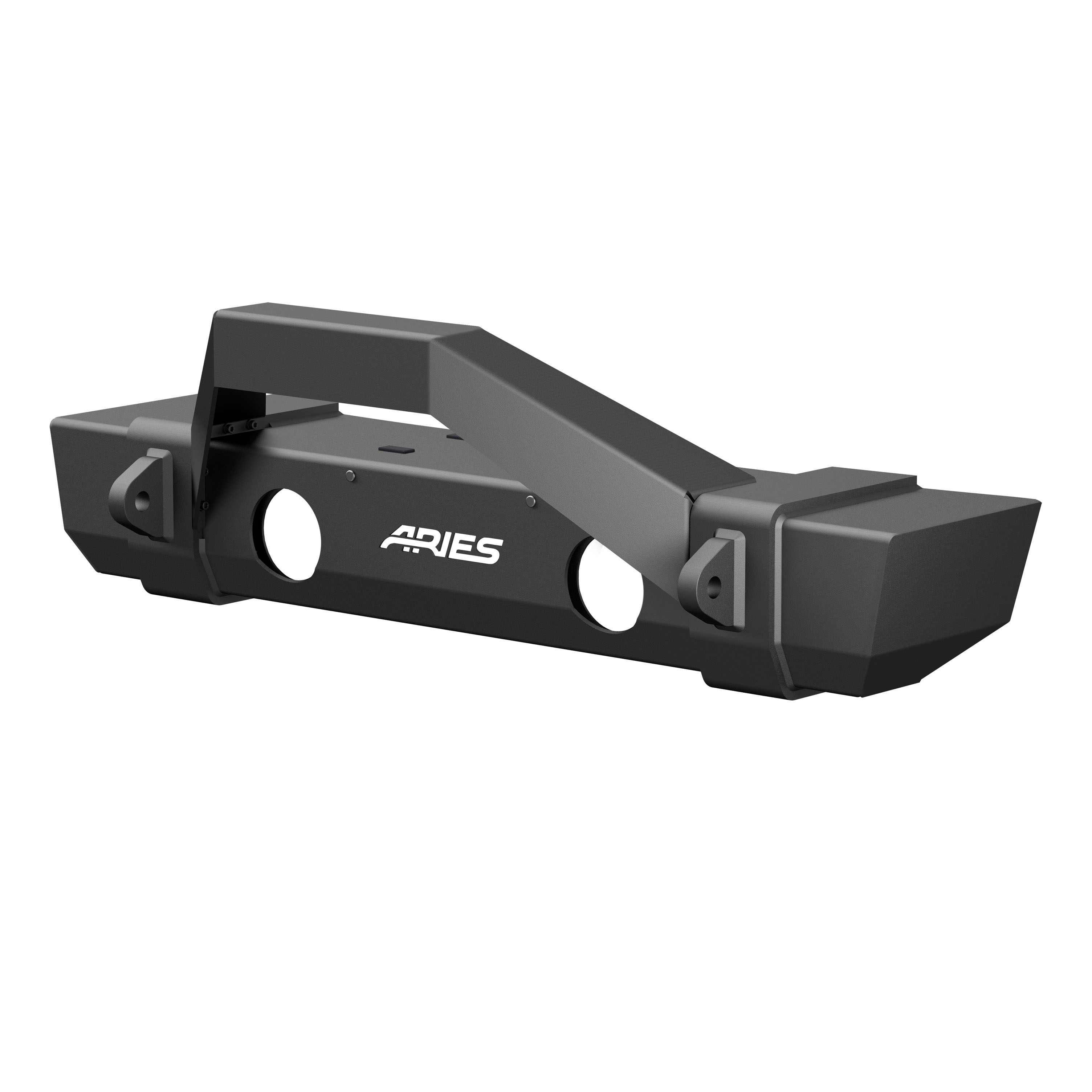ARIES 2186002 - TrailCrusher Jeep JL, Gladiator Steel Front Bumper with Brush Guard, 12.5K