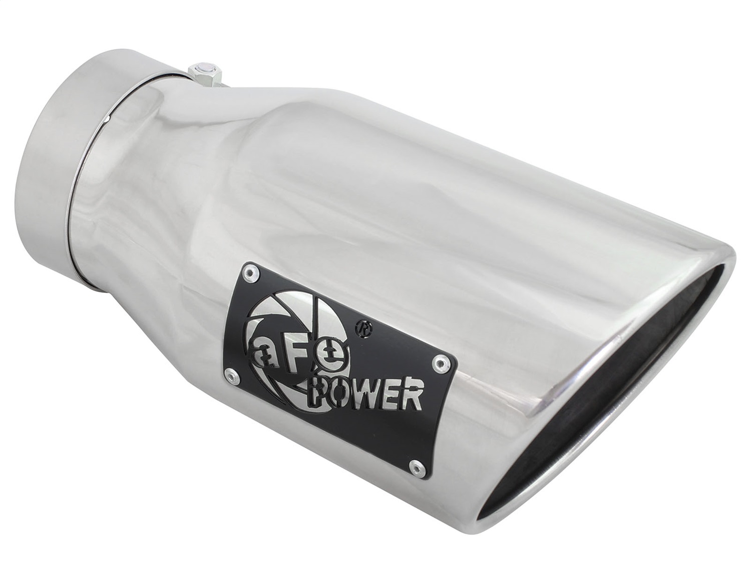 aFe Power 49T40601-P12 - MACH Force-XP 304 SS Right Side Single Wall Polished Exhaust Tip 4in Inlet x 6in Outlet x 12in L aFe Power 49T40601-P12 - MACH Force-XP 304 SS Right Side Single Wall Polished Exhaust Tip 4in Inlet x 6in Outlet x 12in L