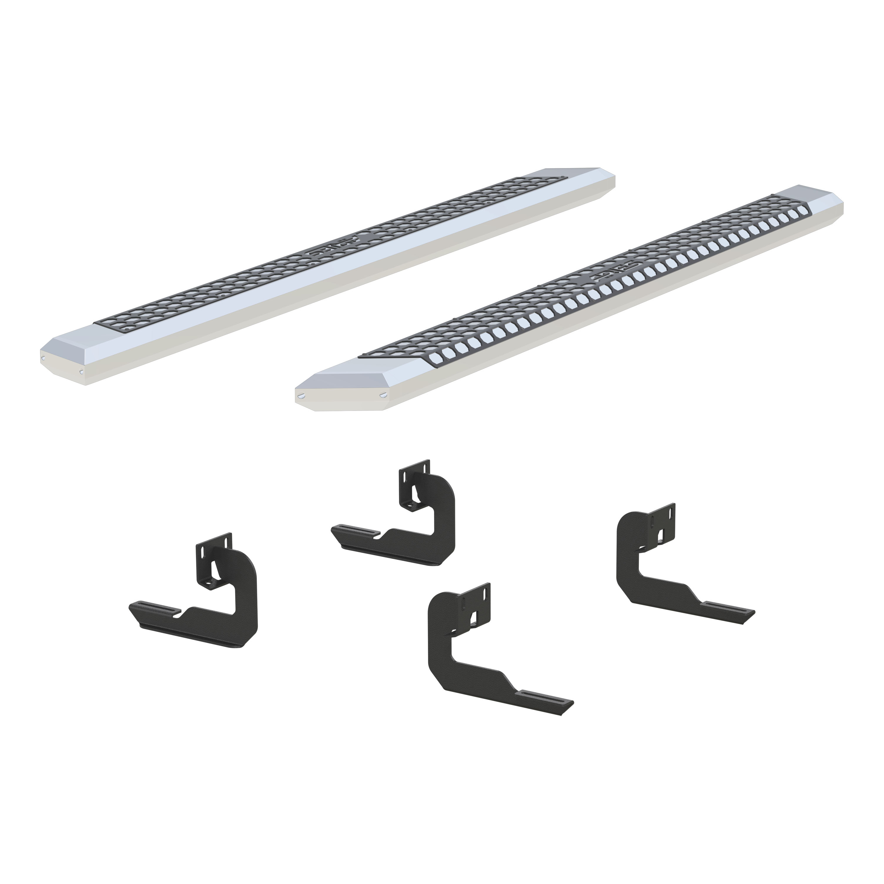 ARIES 2555009 - AdvantEDGE 5-1/2" x 85" Chrome Aluminum Side Bars, Select Ford F-150