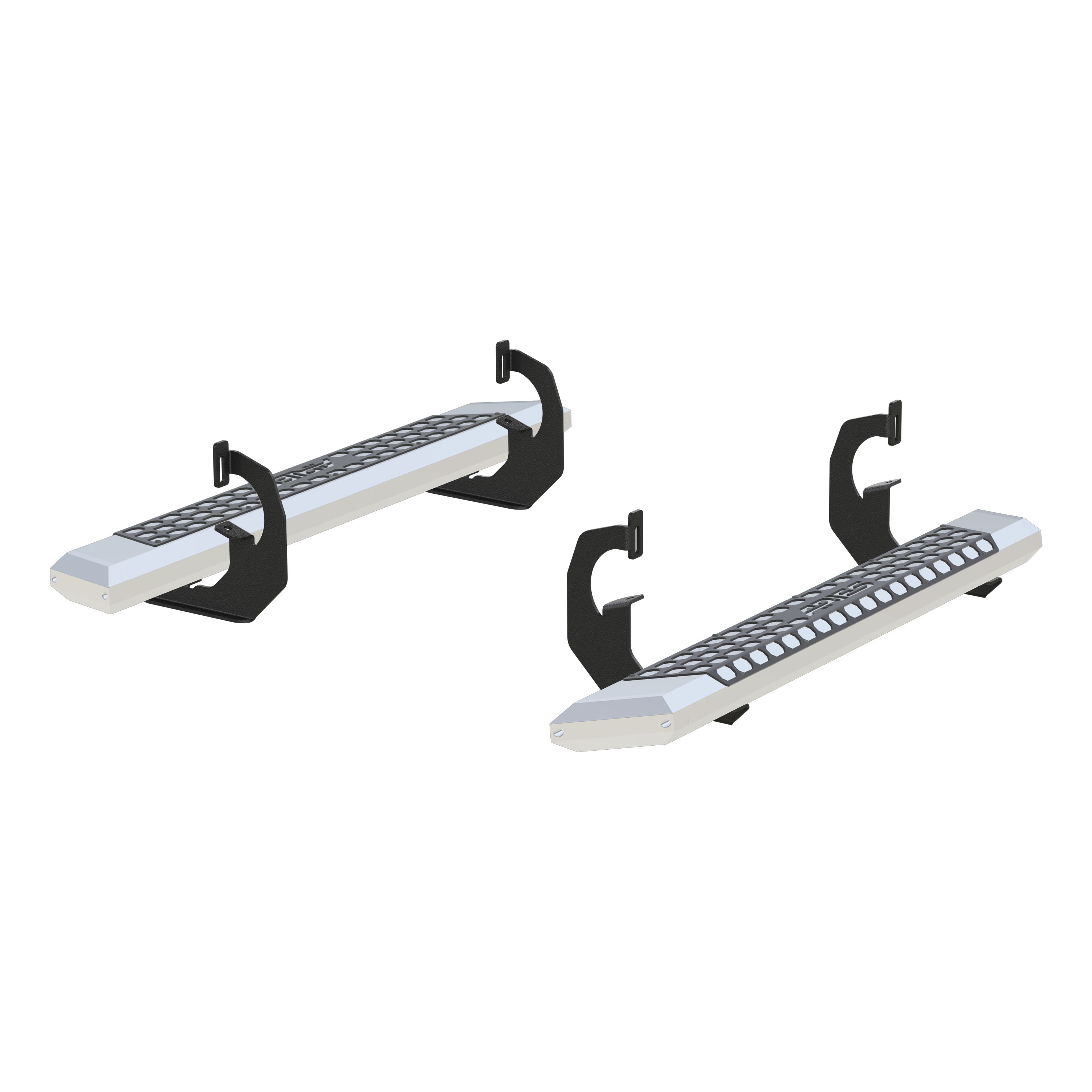 ARIES 2555001 - AdvantEDGE 5-1/2" x 53" Chrome Aluminum Side Bars, Select Silverado, Sierra