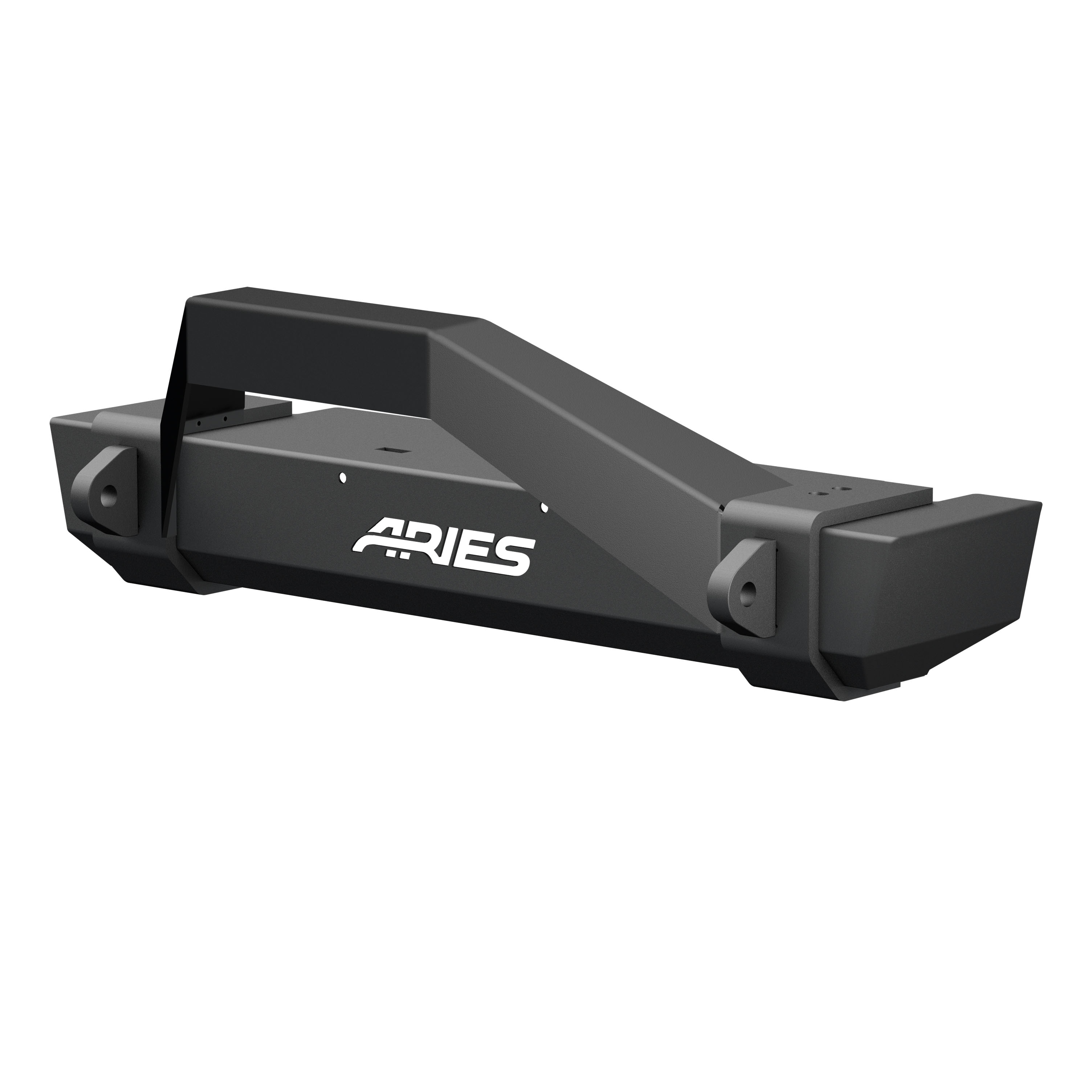 ARIES 2186001 - TrailCrusher Jeep Wrangler TJ Steel Front Bumper with Brush Guard, 9.5K
