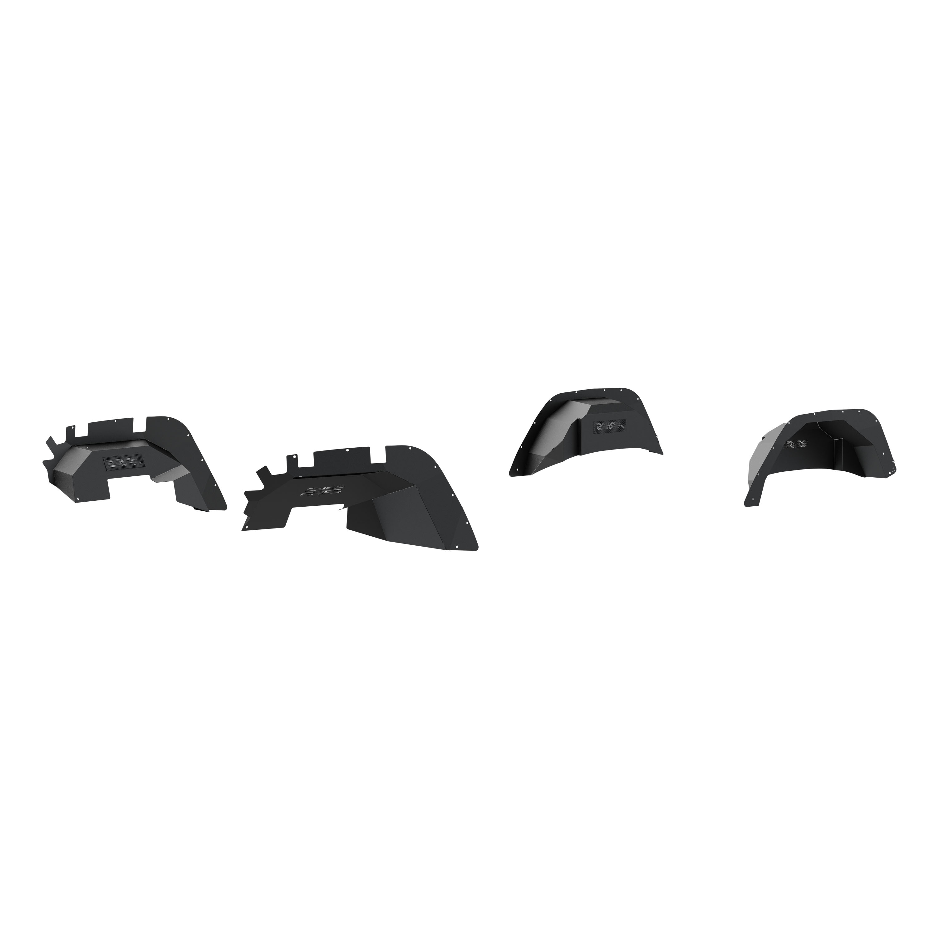 ARIES 2500650 - Jeep Wrangler JL Aluminum Front and Rear Inner Fender Liners