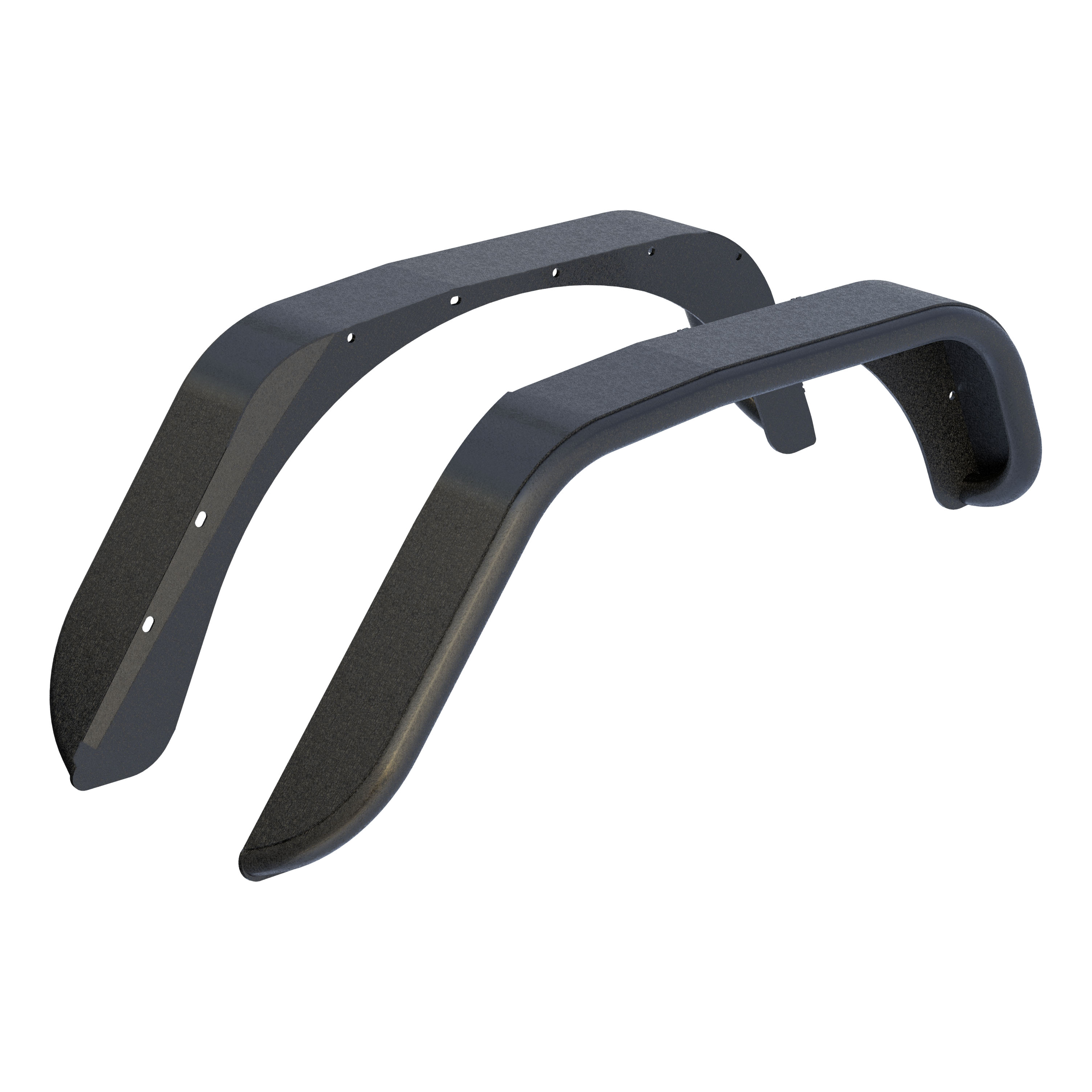 ARIES 2500201 - Jeep Wrangler JK Black Aluminum Rear Fender Flares ARIES 2500201 - Jeep Wrangler JK Black Aluminum Rear Fender Flares