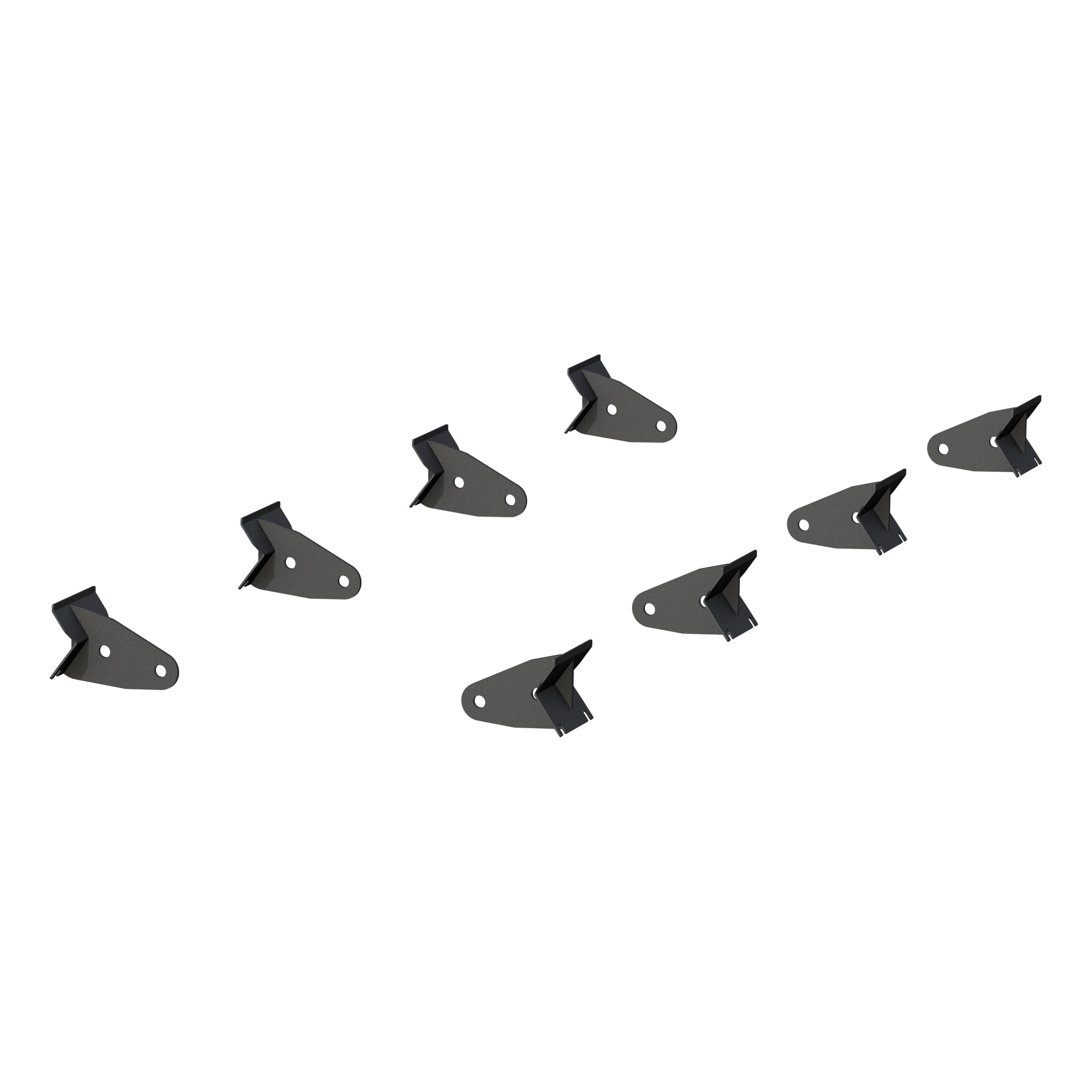 ARIES 3025177 - Universal ActionTrac Mounting Brackets (8-Pack, Fabricated Brackets Required)