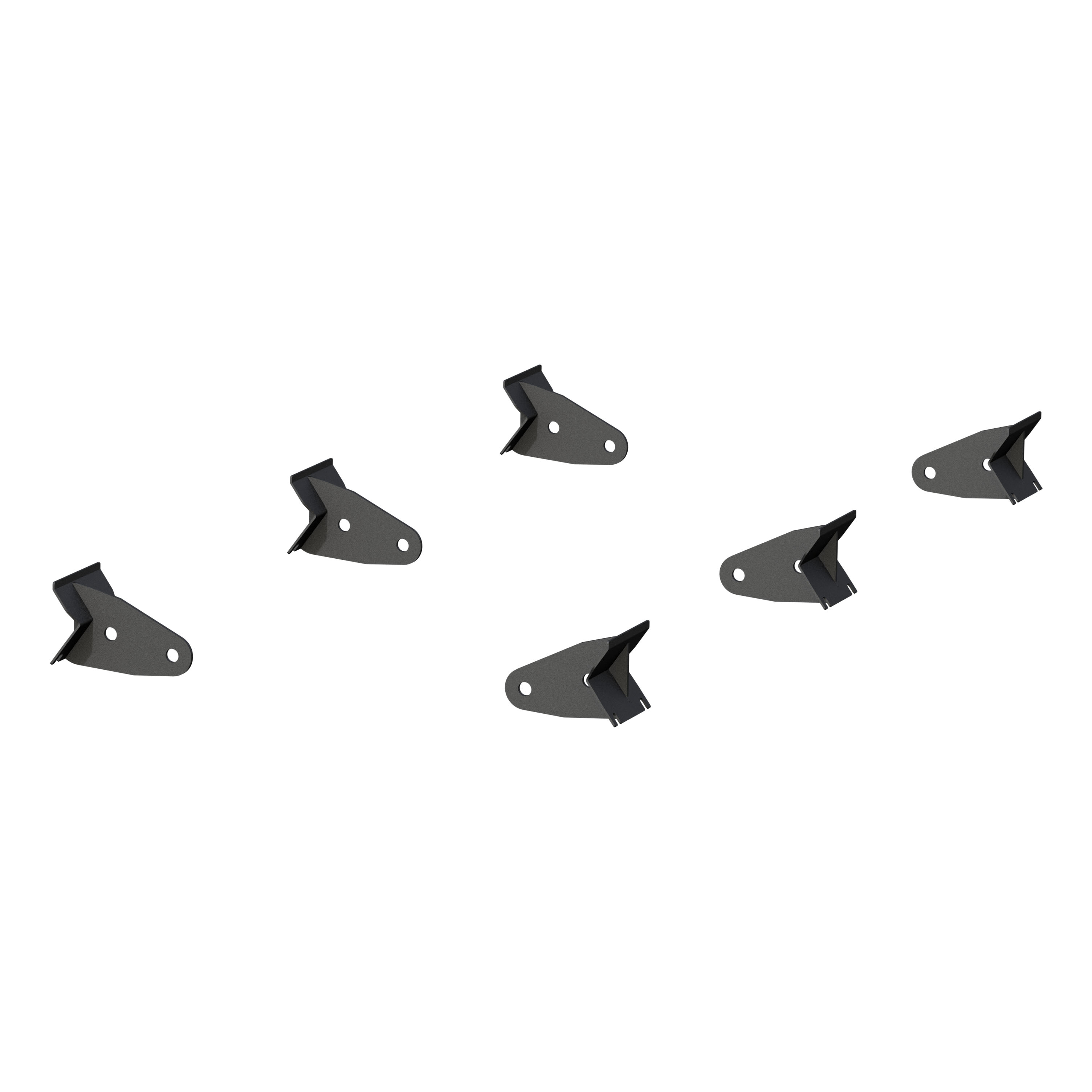 ARIES 3025176 - Universal ActionTrac Mounting Brackets (6-Pack, Fabricated Brackets Required)
