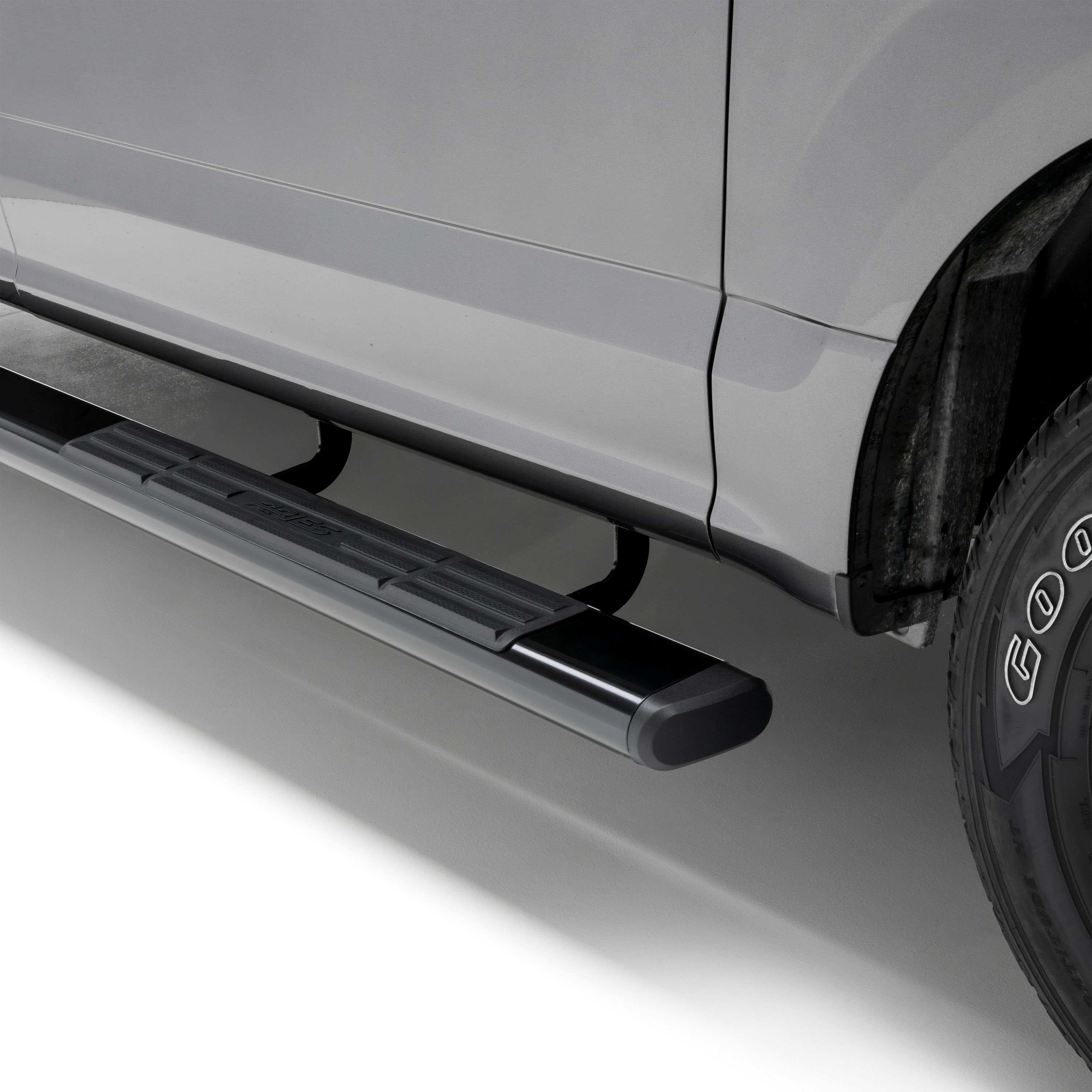 ARIES 4445015 - 6" x 85" Black Aluminum Oval Side Bars, Select Dodge Ram 2500, 3500