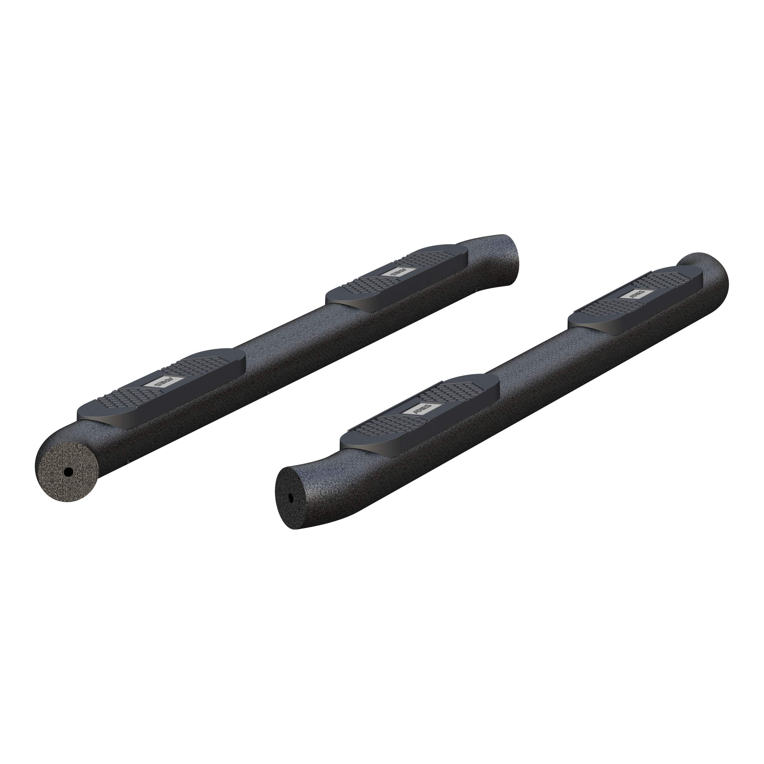 ARIES AL234051 - Big Step 4" Black Aluminum Round Side Bars, Select Colorado, Canyon ARIES AL234051 - Big Step 4" Black Aluminum Round Side Bars, Select Colorado, Canyon