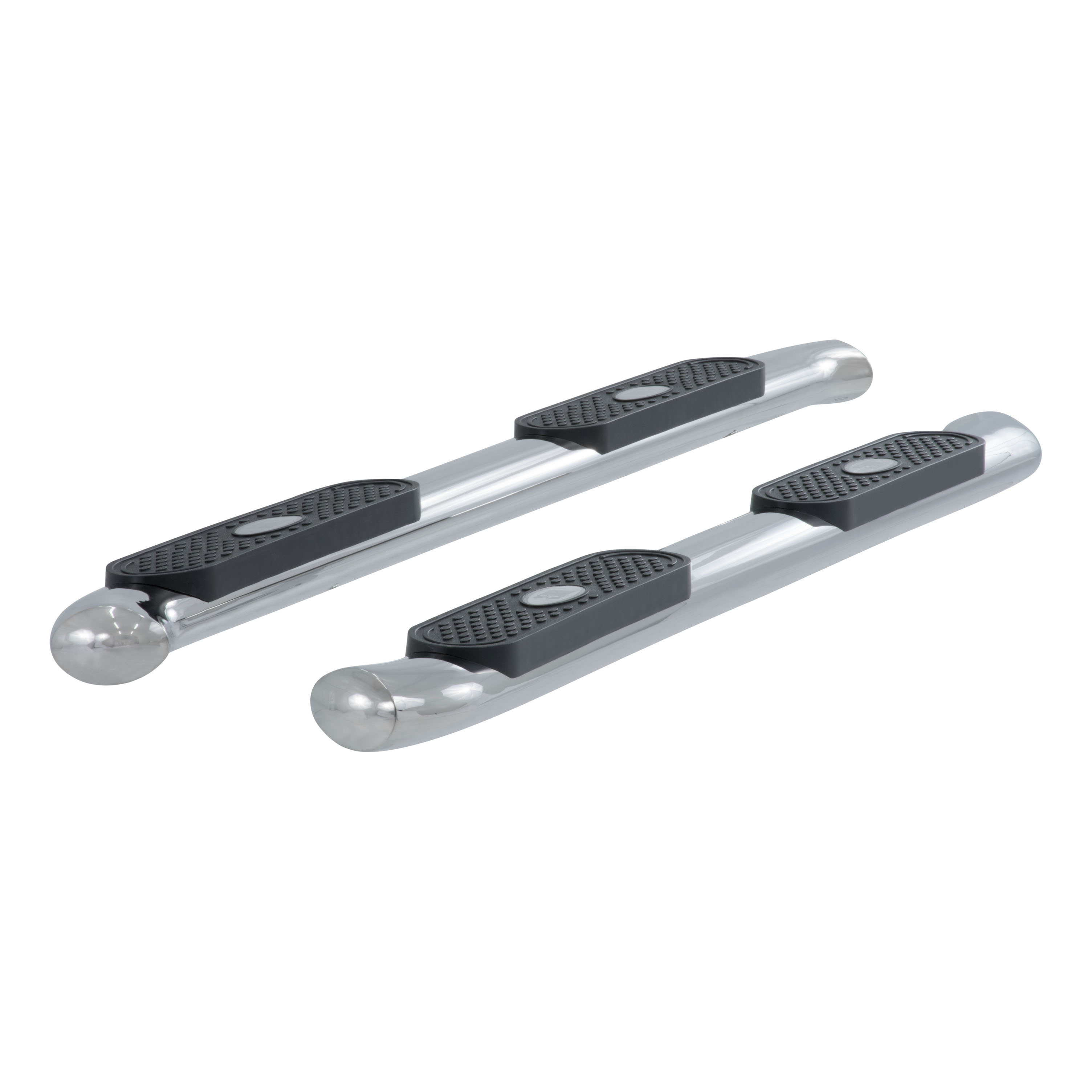 ARIES S223016-2 - 4" Polished Stainless Oval Side Bars, Select Ford F-150 ARIES S223016-2 - 4" Polished Stainless Oval Side Bars, Select Ford F-150