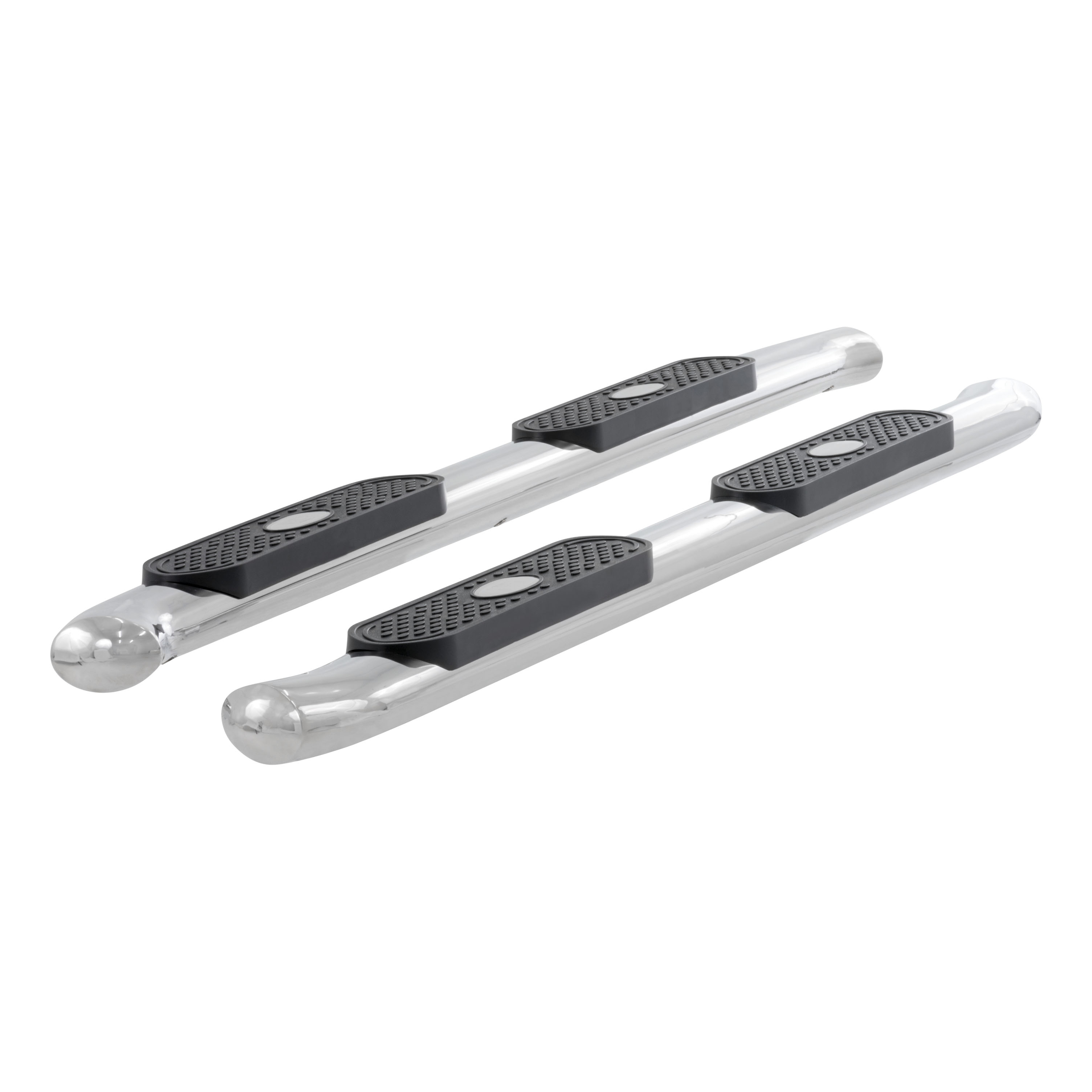 ARIES S224009-2 - 4" Polished Stainless Oval Side Bars, Select Silverado, Sierra 1500, 2500, 3500