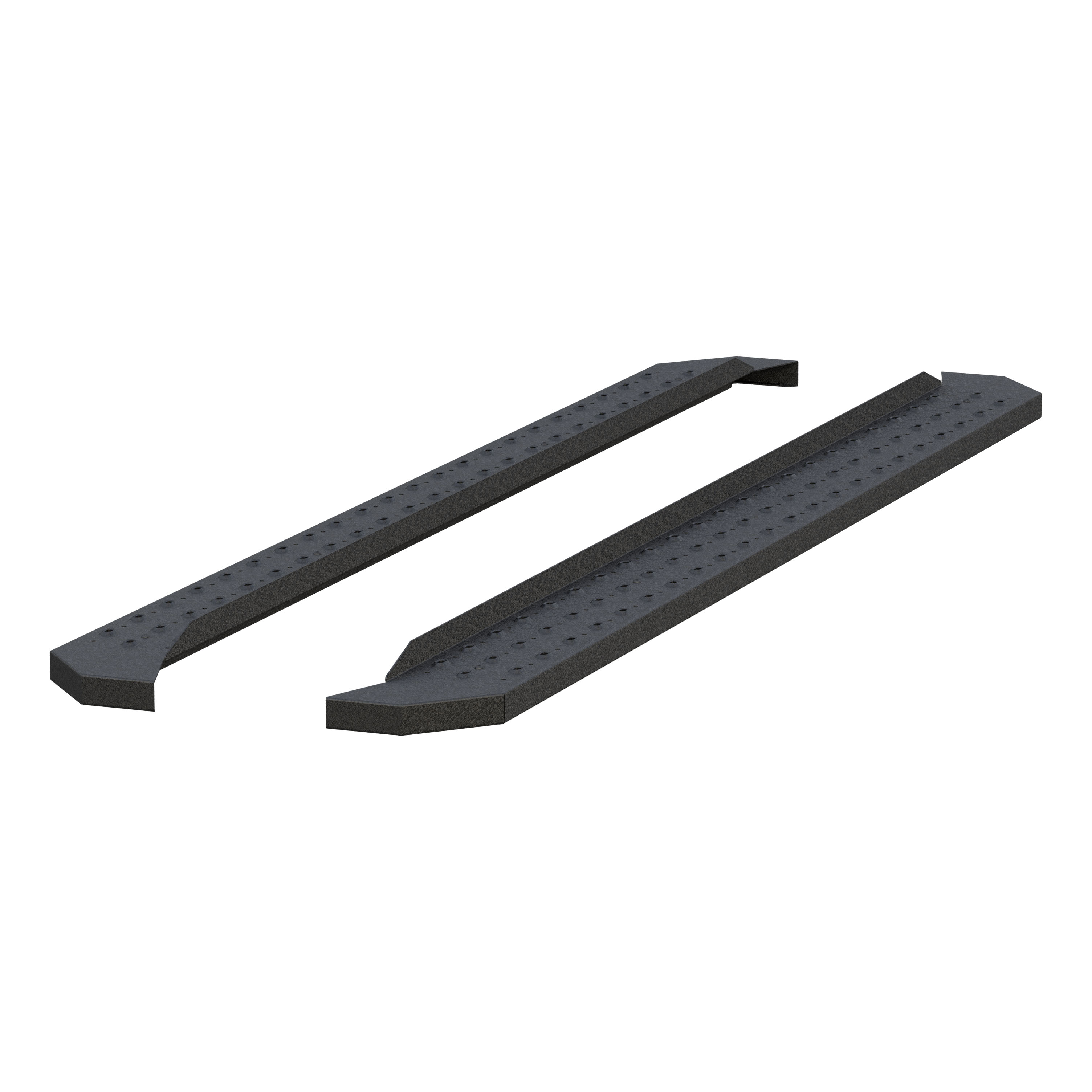 ARIES C2891 - RidgeStep 6-1/2" x 91" Black Steel Running Boards (No Brackets)
