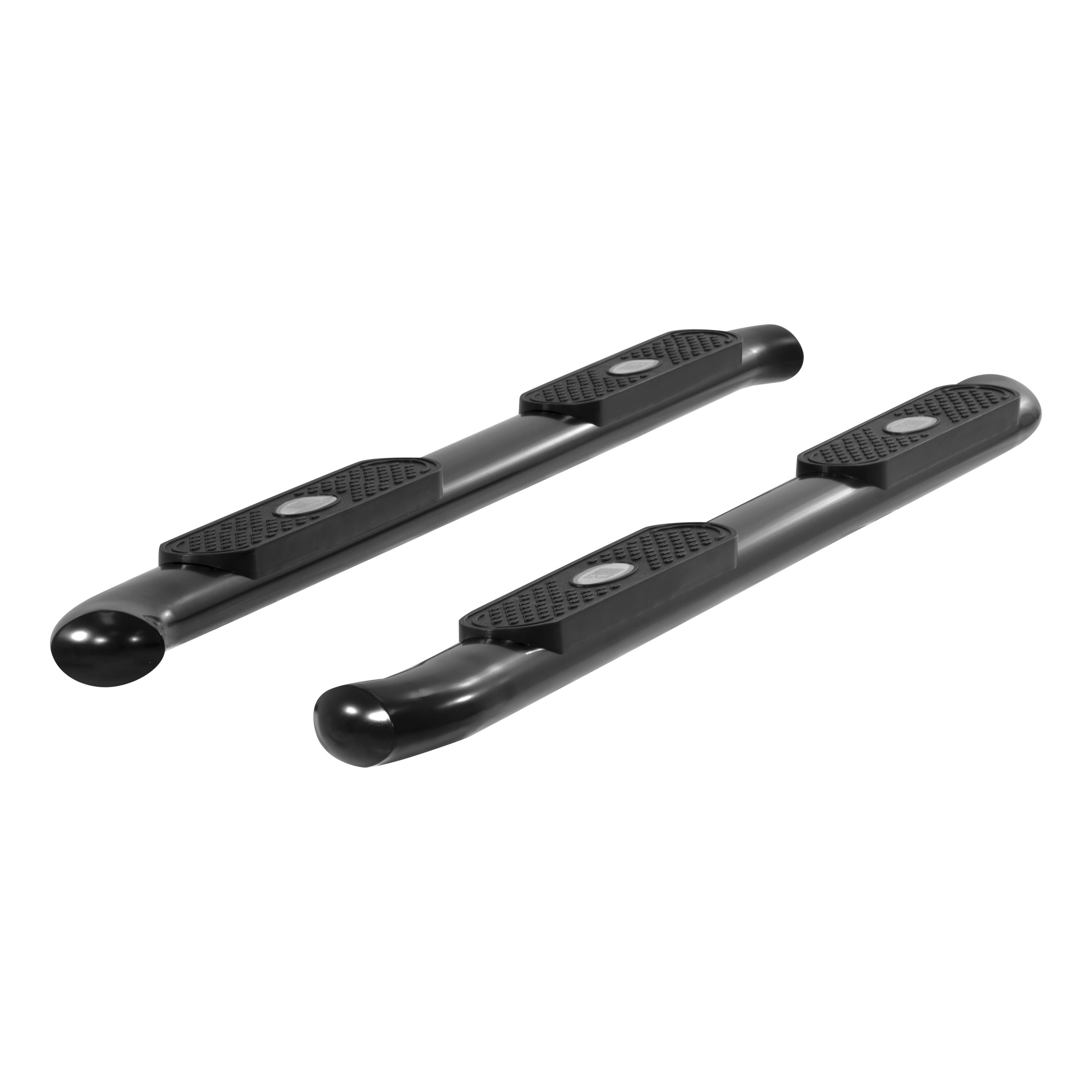 ARIES S223016 - 4" Black Steel Oval Side Bars, Select Ford F-150