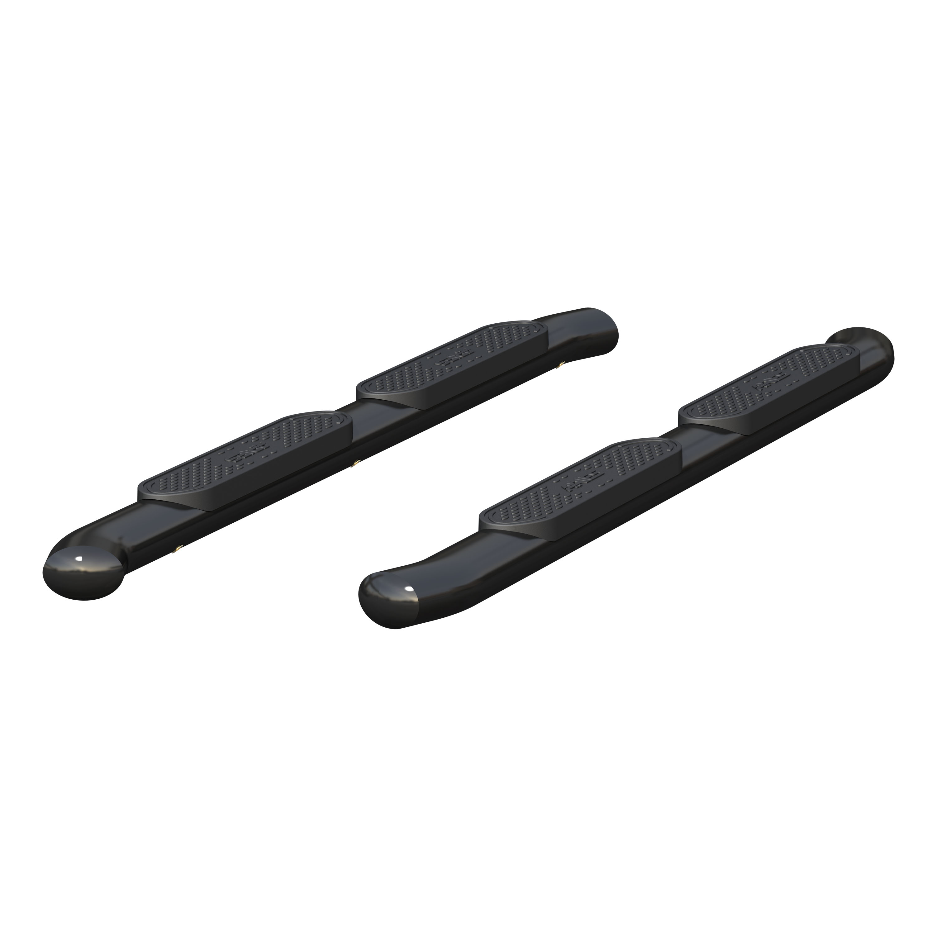 ARIES S224052 - 4" Black Steel Oval Side Bars, Select Chevrolet Colorado, GMC Canyon Extended