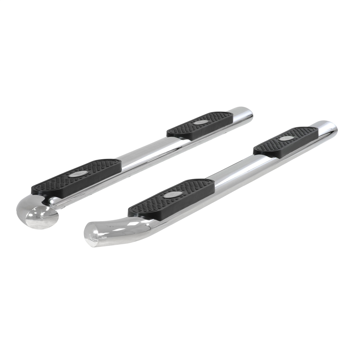 ARIES S229006-2 - 4in. Polished Stainless Oval Side Bars; Select Nissan Titan; XD