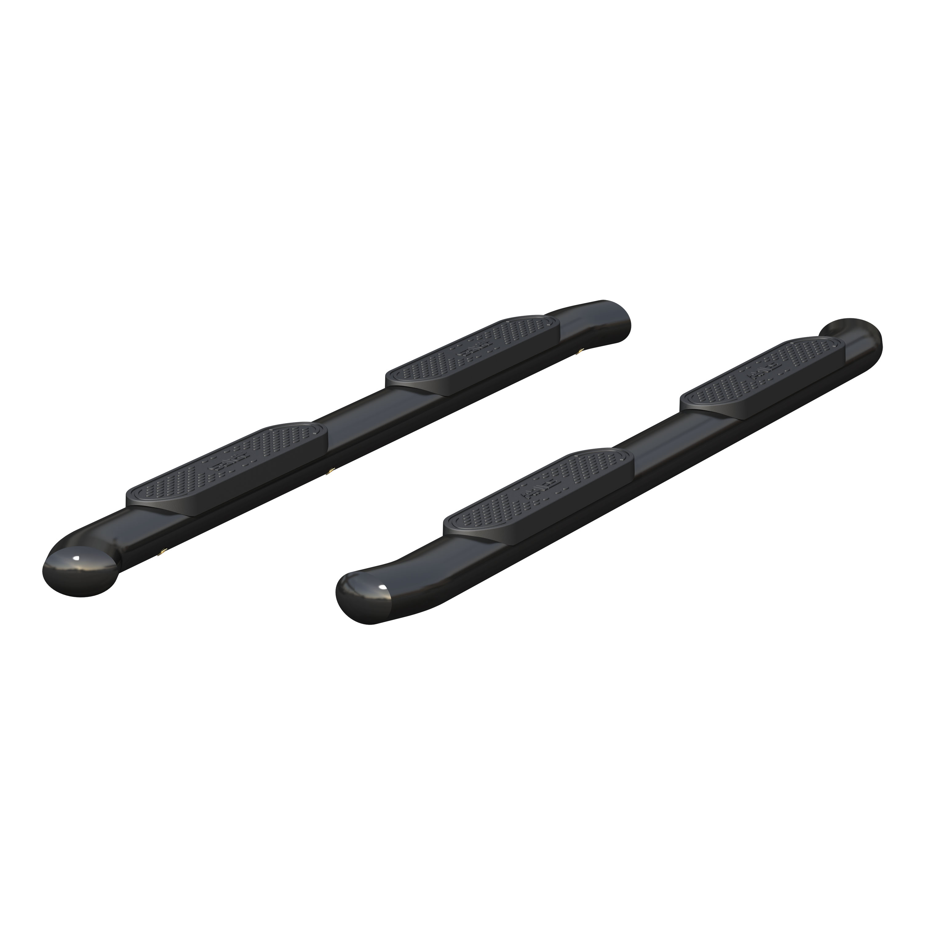 ARIES S224051 - 4" Black Steel Oval Side Bars, Select Chevrolet Colorado, GMC Canyon Crew Cab