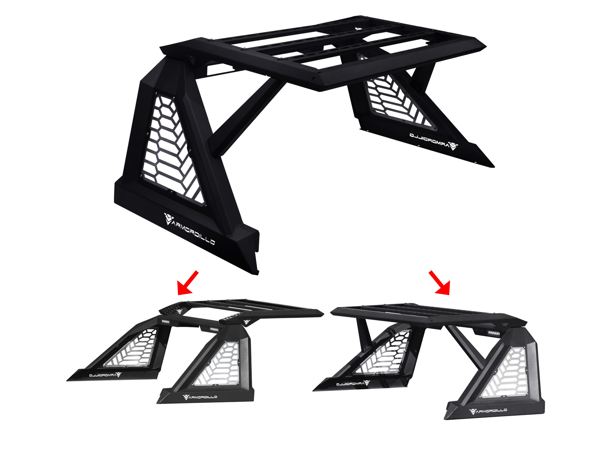Armordillo USA 7161856 - CR-X Rack Chase Rack For Mid Size Trucks