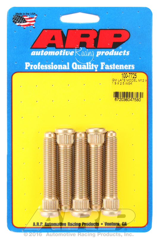 ARP 100-7725 - Late Model GM M12x1.50inX2.50in Wheel Stud Kit