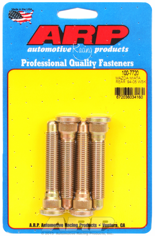 ARP 100-7720 - 94-05 Miata Rear Wheel Stud Kit (4 Studs)