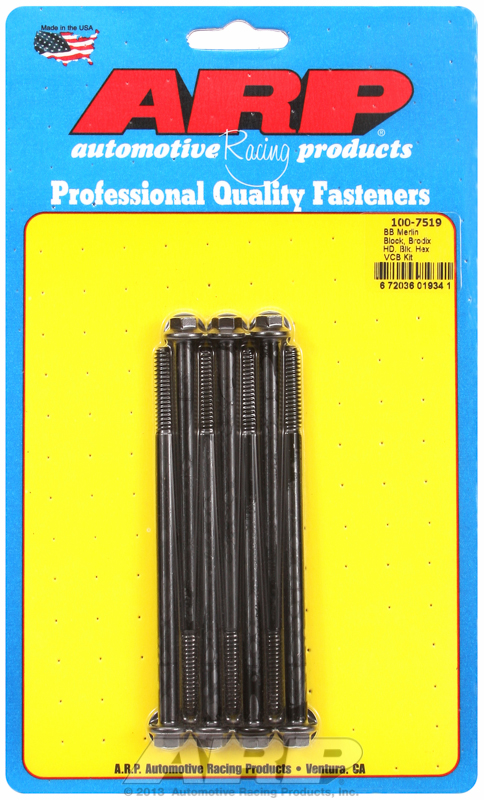 ARP 100-7519 - Merlin block, Brodix head BB hex valve cover bolt kit ARP 100-7519 - Merlin block, Brodix head BB hex valve cover bolt kit
