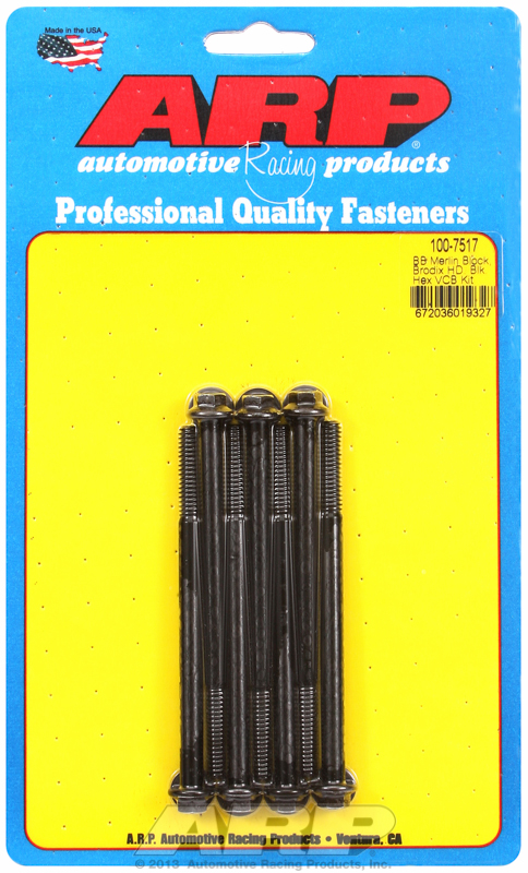 ARP 100-7517 - Merlin block, Brodix head BB  hex valve cover bolt kit