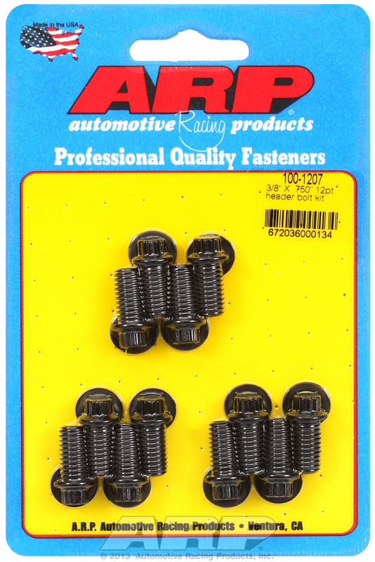 ARP 100-1207 - 3/8 X .750in 12pt header bolt kit