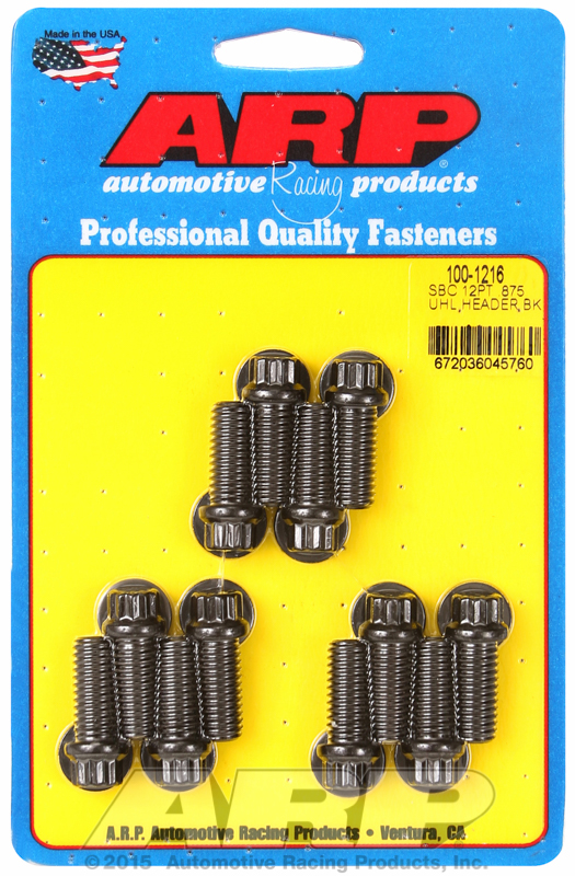 ARP 100-1216 - SB Chevy 12pt .875 UHL header bolt kit