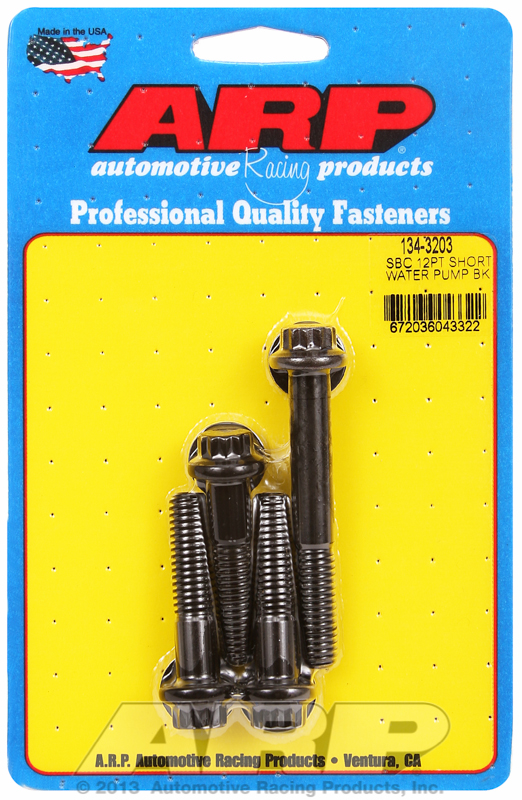 ARP 134-3203 - SB Chevy 12pt Short Water Pump Bolt Kit ARP 134-3203 - SB Chevy 12pt Short Water Pump Bolt Kit
