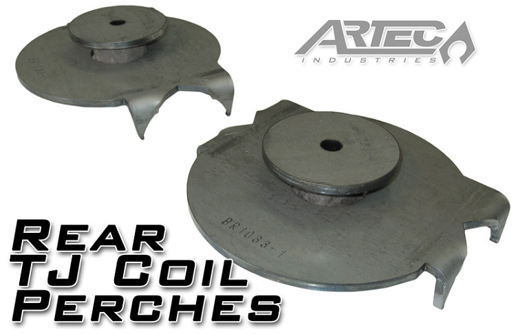 Artec Industries BR1045 - Jeep TJ Rear Coil Perches And Retainers 97-06 Wrangler TJ Pair 3.5 Inch Axle Tube Diameter Artec Industries BR1045 - Jeep TJ Rear Coil Perches And Retainers 97-06 Wrangler TJ Pair 3.5 Inch Axle Tube Diameter