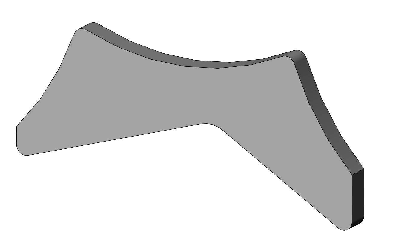 Artec Industries GU4017 - APEX UCA Gusset Mild Steel Sold Each Artec