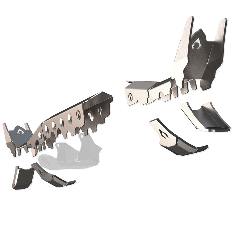 Artec Industries JL3110 - JL Apex Front Axle Armor Kit JL Sport, JL Sahara Artec