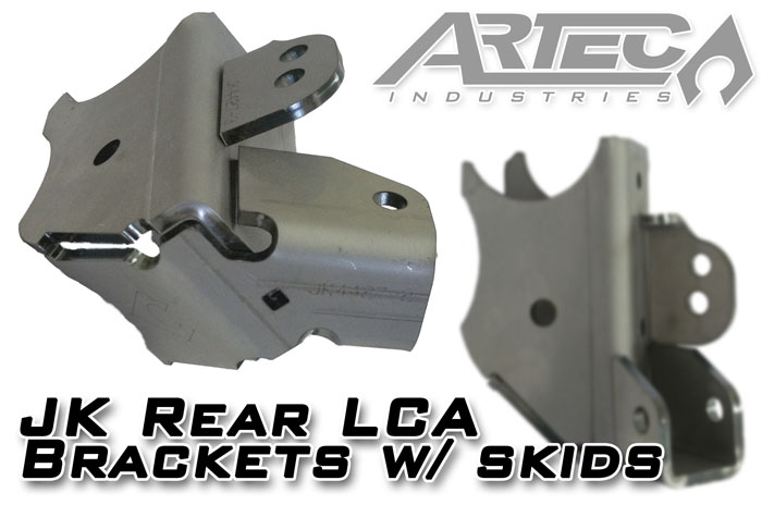 Artec Industries JK4427 - JK Rear LCA Brackets W/Skids