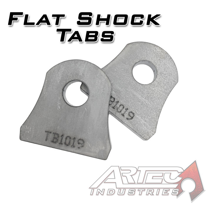 Artec Industries TB1019 - Flat Shock Tab Pair Short