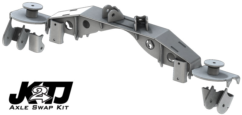 Artec Industries TJ4424 - JK2TJ Triangulated Swap Kit W/Truss 2.63 Inch / OEM