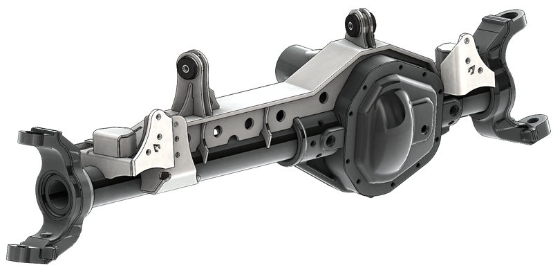 Artec Industries TJ6062 - TJ 1 Ton Front Dana 60 85-97 Swap Kit W/Currie Johnny Joints