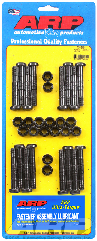 ARP 154-6001 - Ford 351-400M Small Block 9/16 Hex Rod Bolt Kit