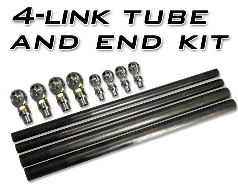 Artec Industries LK4000 - 4 Link Tube and End Kit 7/8 Upper Rod Ends and 1.25 Inch Lower Rod Ends