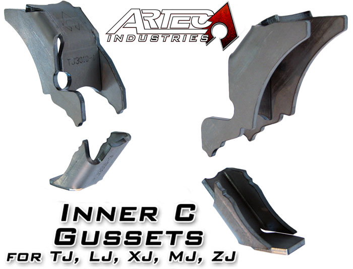 Artec Industries TJ3010 - Dana 30 Inner C Gussets