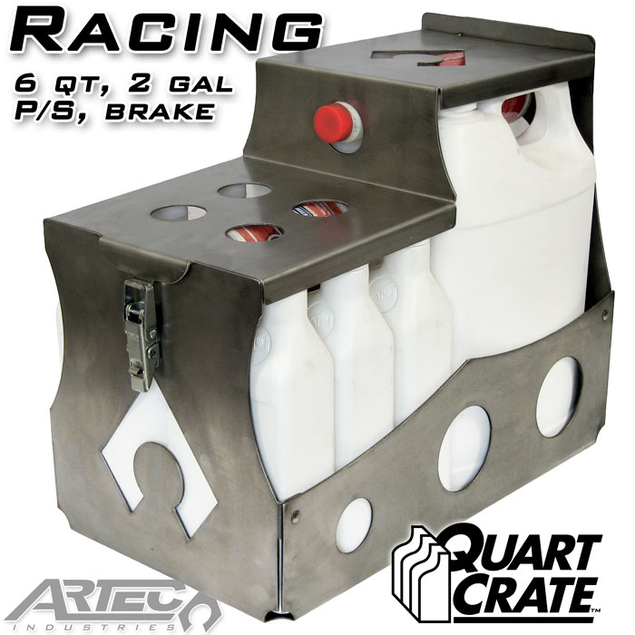 Artec Industries QC0102 - Racing Quart Crate 6 Qts Brake P/S 2 Gallons Artec Industries QC0102 - Racing Quart Crate 6 Qts Brake P/S 2 Gallons